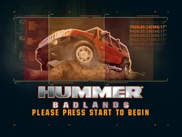 Hummer Badlands (USA) screen shot title